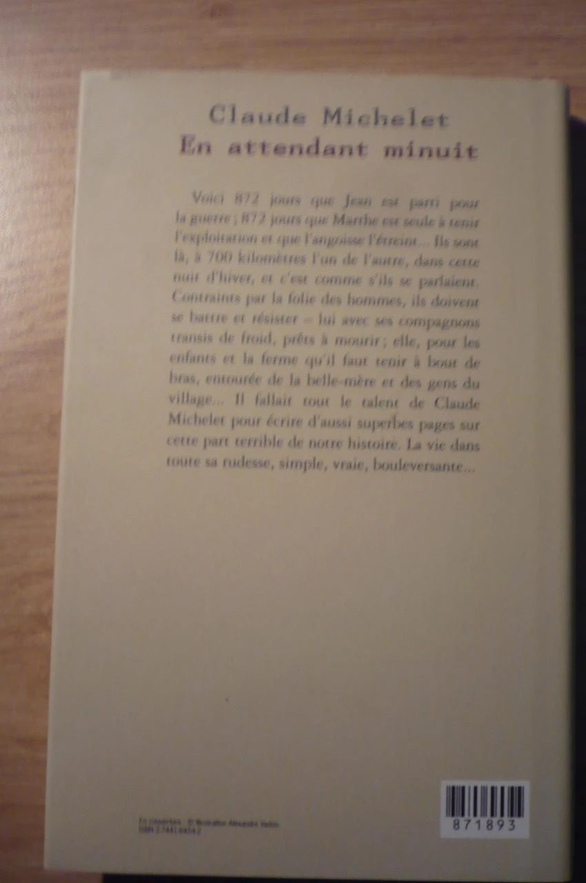 EN ATTENDANT MINUIT  de Claude MICHELET (2003) – photo 2